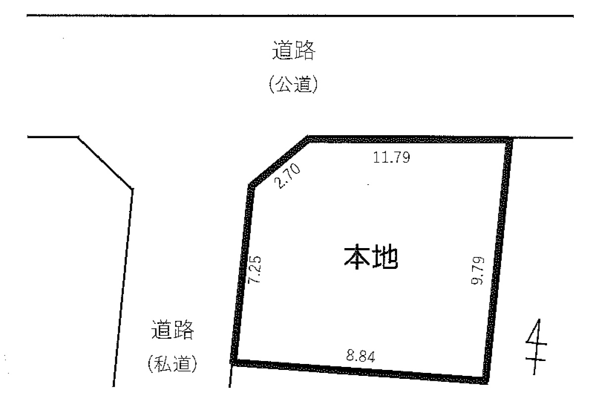 山際　土地